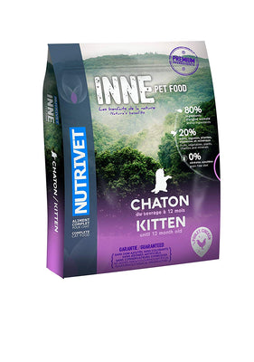 Nutrivet Inne Poulet Jusqu'à 12 Mois pour Chaton Sac de 6 Kg - Beewik-Shop.com