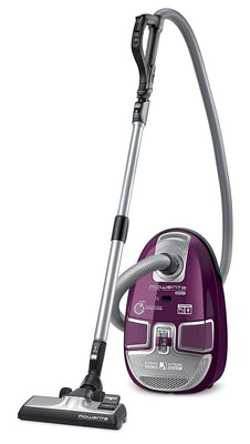 Rowenta RO5729EA Aspirateur avec Sac Silence Force Extreme Compact Tous Types de Sols Efficacité Energétique A Silencieux 750W Cassis - Beewik-Shop.com