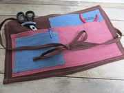 Tablier de jardinage fait main, tablier de bricolage en lin jeans 45 x 27 cm, Cadeaux anniversaires, cadeaux jardinagel, cadeaux maman, cadeaux bricolage - Beewik-Shop.com