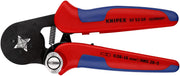 KNIPEX 97 53 04 Pince à sertir auto-ajustable pour embouts de câble avec accès latéral brunie avec gaines bi-matière 180 mm - Beewik-Shop.com