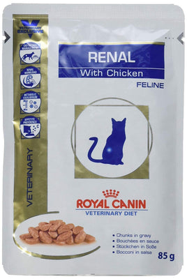 Royal Canin Renal Sachets Fraîcheur au Poulet Nourriture pour Chat 1,02 kg (12 sachets) - Beewik-Shop.com