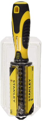 Stanley STHT0-70885 Tournevis porte-embouts a cliquet, Jaune/noir, Set de 34 Pièces - Beewik-Shop.com