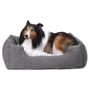 SONGMICS Panier pour Chien Lit M 80 x 60 x 26 cm Dog Bed Coussin Matelas Animaux PGW26G - Beewik-Shop.com