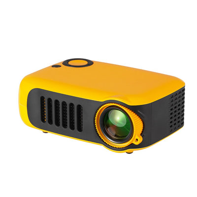 Mini projecteur numérique portable A2000 Projecteur haute définition 720P à usage familial Prise Orange_EU - Beewik-Shop.com