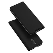 Etui magnétique résistant aux chocs pour téléphone portable / Portefeuille Fentes pour cartes de visite, Couverture en cuir noir Pour Nokia 2.3 - Beewik-Shop.com