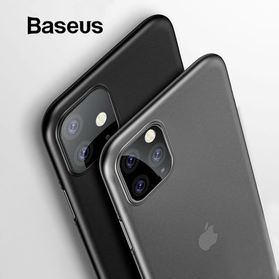 Baseus 0.4mm luxe téléphone étui pour iPhone 11 Pro Max 11Pro couverture arrière Ultra mince Silm PP Coque Fundas pour iPhone 11 Pro Max étui - Beewik-Shop.com