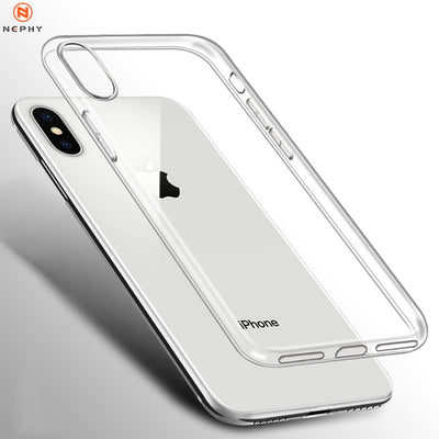 Clair Silicone Souple étui pour iphone XS Max XR X 11 pro Coque 7 8 Plus 6 S 6 S 4 4S 5 5S 5SE 6plus 7plus 8plus Couverture Arrière TPU Etui - Beewik-Shop.com