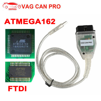 Pour AUDI/pour V-W pour VAG peut PRO câble V5.5.1 avec FTDI FT245RL + ATMEGA162 puce OBD2 câble de Diagnostic de voiture sans Dongle USB - Beewik-Shop.com