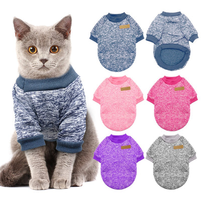 Chaud chien chat vêtements automne hiver Pet vêtements pull pour petits chiens chats Chihuahua carlin Yorkies chaton tenue chat manteau Costume - Beewik-Shop.com