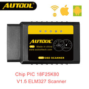 AUTOOL A2 ELM 327 V1.5 Wifi OBD2 Scanner OBD 2 II ELM327 lecteur de Code de Diagnostic de voiture automatique pour Android iOS Win Iphone 25k80 - Beewik-Shop.com