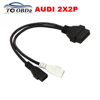 Adaptateur VAG pour AUDI 2X2 OBD1 OBD2 câble de Diagnostic de voiture 2 P + 2 P convient à Audi 2X2Pin à OBD2 16Pin connecteur femelle VAG COM VW Skoda - Beewik-Shop.com