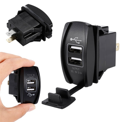 3.1A 12-24 V LED chargeur de voiture universel étanche double Port USB chargeur prise de courant pour moto voiture Auto accessoires Camping - Beewik-Shop.com