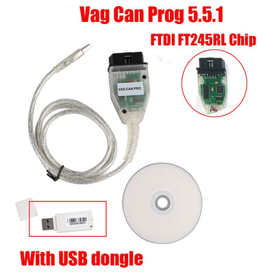 Le meilleur VAG peut PRO V5.5.1 FTDI FT245RL puce VCP Com OBD2 Interface de Diagnostic câble USB Support VCP6 peut Bus UDS pour les voitures Vag - Beewik-Shop.com