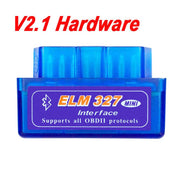 Le Scanner diagnostique de voiture ELM327 Bluetooth V2.1 OBD2 peut-l'appareil de contrôle d'autobus prend en charge l'option plate mince de câble du couple 16Pin OBD 2 d'android - Beewik-Shop.com