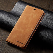 Etui Portefeuille en cuir Téléphone étui pour iPhone 8 7 6 6 S Plus Magnétique portefeuille porte-cartes Pour iPhone X XS XR XS MAX étui coque - Beewik-Shop.com