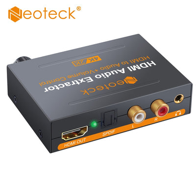 Neoteck HDMI, un Convertisseur extracteur audio 5.1CH Spdif Splitter 1080P/4K Stereo Analog HDMI to HDMI Optical Toslink RCA L/R Adapter (HDMI Audio Extractor) - Beewik-Shop.com