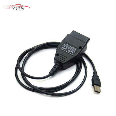 Vente chaude pour vag com scanner VAG K + peut Commander 1.4 obd2 Diagnostic Scanner outil OBDII VAG 1.4 COM câble livraison gratuite - Beewik-Shop.com