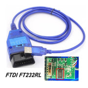 2019 nouveau FTDI FT232RL puce Auto voiture Obd2 câble de Diagnostic pour VAG USB pour Fiat VAG Interface USB voiture Ecu Scan outil 4 voies commutateur - Beewik-Shop.com