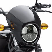6.5 'moto universel noir/Chrome rond phare LED salut feux de croisement café Racer - Beewik-Shop.com