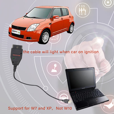 OBD2 VAG K + peut Commander le câble de diagnostic 1.4 avec FTDI FT232RL PIC18F258 obd 2 VAG scanner pour VW pour AUDI pour SKODA pour SEAT - Beewik-Shop.com