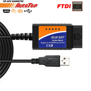 ELM327 USB OBD2 FTDI FT232RL puce OBD 2 Scanner automobile pour PC EML 327 V1.5 ODB2 Interface outil de Diagnostic orme 327 USB V 1.5 - Beewik-Shop.com