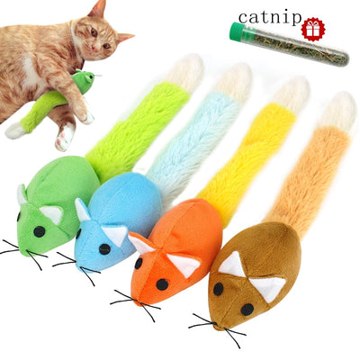 Peluche chat jouet cataire doux jouets pour animaux de compagnie pour chats souris Interactive solide souris jouets chat fournitures drôle chatons formation jouet jouer à des jeux - Beewik-Shop.com