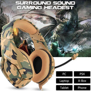 BEESCLOVER K1 Casque stéréo Bass Surround pour PC Casque de jeu avec micro pour PC Téléphone mobile pour PS4 Xbox One d30 - Beewik-Shop.com