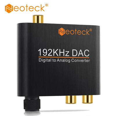 Décodeur audio DAC Coaxial Optique/Analogique RCA R/L Audio 3.5mm Jack DAC 192 Khz avec contrôle du volume Adaptateur de conversion pour DVD - Beewik-Shop.com