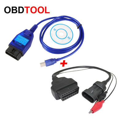 3 broches OBD 2 16Pin câble Plus VAG USB Ecu adaptateur de câble de balayage outil d'interface de Diagnostic pour Fiat Auto Ecu programmeur adaptateur - Beewik-Shop.com
