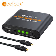 Neoteck 3x1 SPDIF Boîte de commutation Toslink avec télécommande IR Commutateur audio optique numérique Toslink SPDIF Audio prend en charge PCM2.0 (<=0.5m) - Beewik-Shop.com