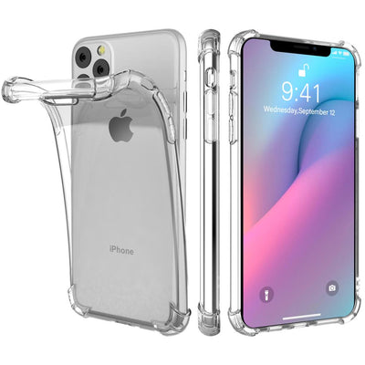 Claire mince étui pour iphone 11 11 Pro 11 Pro MAX Soft TPU Logo Pour iphone 6 6s 7 8 Plus X Xr Xs Max 5 5s Coque Avec Lanière - Beewik-Shop.com