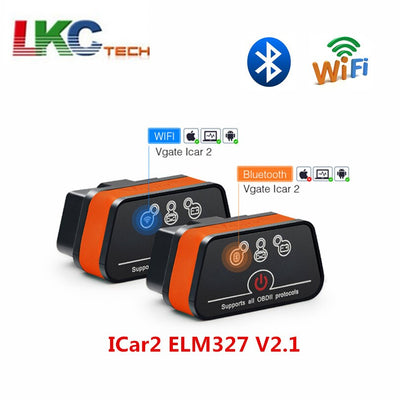 2019 meilleur Vgate ICar2 ELM327 V2.1 OBD OBD2 Bluetooth/WIFI Scanner outil de Diagnostic WIFI adaptateur orme 327 OBDII iCar 2 II WIFI Scan - Beewik-Shop.com