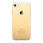 Baseus for iPhone 8 & 7 Simple Series Soft Transparent TPU Protective Back Cover Case(Gold) - Beewik-Shop.com