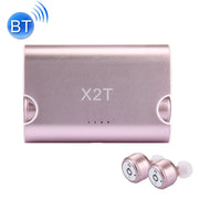 X2T Universal Wireless Bluetooth Binaural Stereo Earphones Mini Isolation In-Ear Earphones with Charging Box, For iPad, iPhone, Galaxy, Huawei, Xiaomi, LG, HTC and Other Smart Phones(Rose Gold) - Beewik-Shop.com