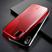 Baseus Simple Series for iPhone X Dustproof Protective TPU Back Case Cover(Red) - Beewik-Shop.com