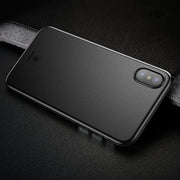 Baseus for iPhone X Ultra-Thin Frosted PP Protective Cover Back Case(Black) - Beewik-Shop.com