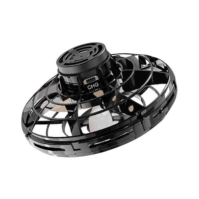 Avion inductif FlyNova Flying Spinner Toy Mini drone hélicoptère tournant à 360° avec lumière LED brillante noire - Beewik-Shop.com