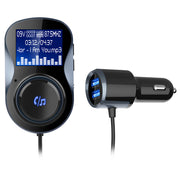 Car MP3 Player - Bluetooth Hand-free, Dual USB, Voltage Detection, FM Transmitter, TF Card Slot - Beewik-Shop.com