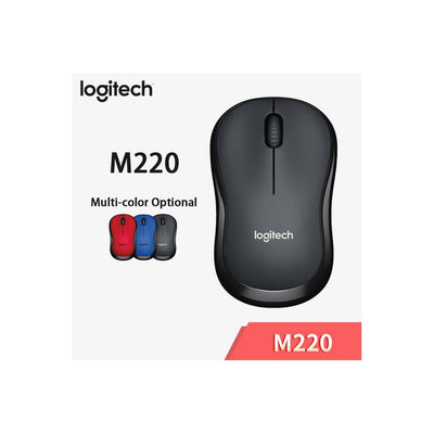 Logitech M220 Souris sans fil et silencieuse avec 2,4 GHz Souris de jeu PC ergonomique et optique de haute qualité pour Mac OS/Window 10/8/7 Grey M220 mute - Beewik-Shop.com