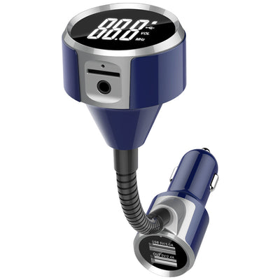 Car Bluetooth FM Transmitter - U Disk and TF Card Play, CVC Technology, Hands-free, AUX Output - Beewik-Shop.com
