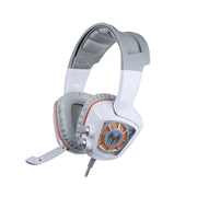 Casque d'écoute SOMiC G910 virtual 7.1 pour jeu avec vibration du son micro, casque USB Bass, Blanc - Beewik-Shop.com