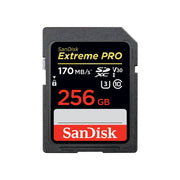 SanDisk Extreme Pro 256G SD Card SDHC SDXC UHS-I Class 10 170M/S Memory Card Support U3 4K Video Card - Beewik-Shop.com
