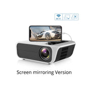 T500 Mini Projector 1080P High Definition LED Home Digital Projector Portable for Mobile Phone white_EU Plug - Beewik-Shop.com