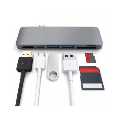 Adaptateur de type C vers un hub HDMI pour la station DEX Samsung Dock USB-C avec PD Power SD/TF Card gray - Beewik-Shop.com