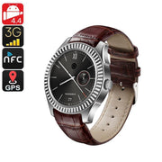 No.1 D7 Bluetooth Watch Phone - Android OS, Heart Rate Monitor, 1 IMEI, 3G, Pedometer, Phone Calls, App, NFC (Silver) - Beewik-Shop.com