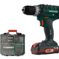 Tournevis sans fil PARKSIDE® »PABS 20-Li«, avec 2 batteries lithium-ion, accessoires 73 pièces - Beewik-Shop.com