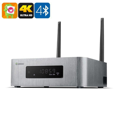 ZIDOO X10 Android TV Box - Android 6.0, 4K, Realtek RTD 1295 CPU, 2GB RAM, HDMI Recording, Dual-Band WiFi, SATA Support - Beewik-Shop.com