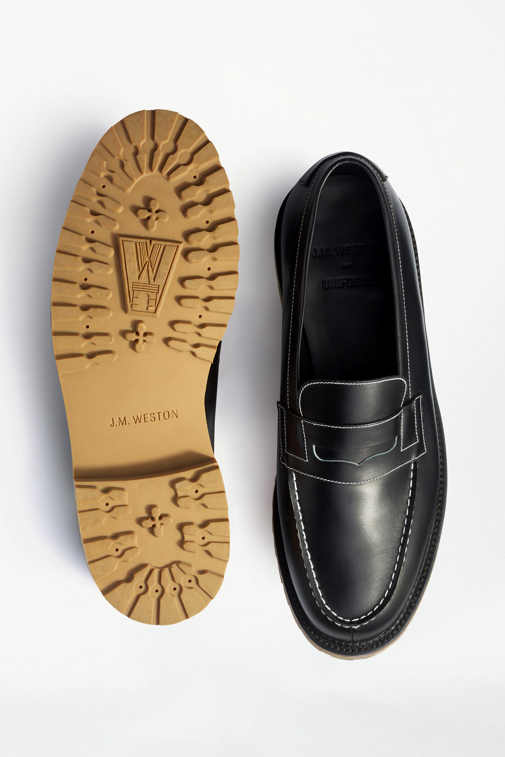 新品未使用品 JM WESTON Loafer Black Boxcalf ドレス/ビジネス 安い