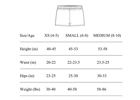 Size Chart – My Pipers Inc.