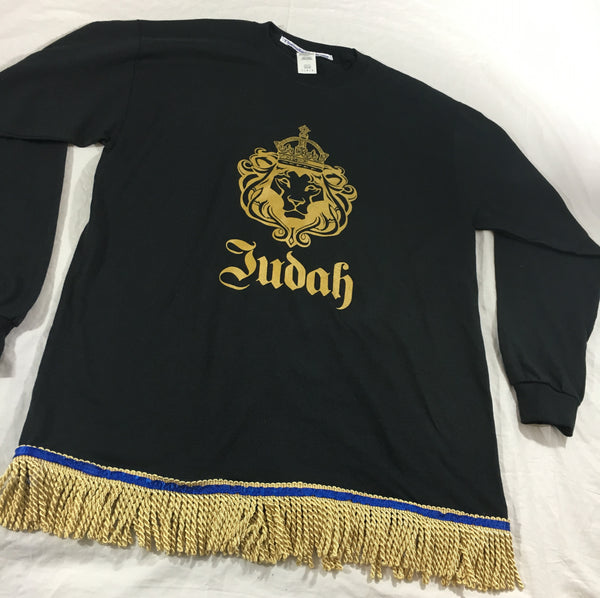 Hebrew Israelite T-Shirt w/ Premium Gold Fringes on Sale – The Seed of ...